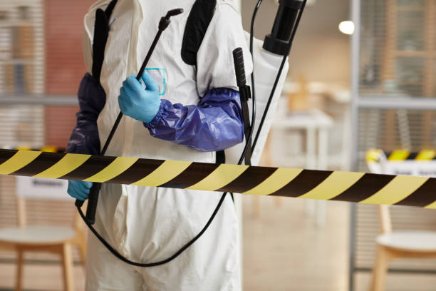 Professional Biohazard Cleanup technician working in Tabor, IA
